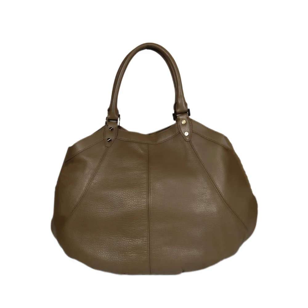 TORY BURCH X-LARGE, TEXTURED LEATHER HOBO SHOULDER BAG Oversized Lux
